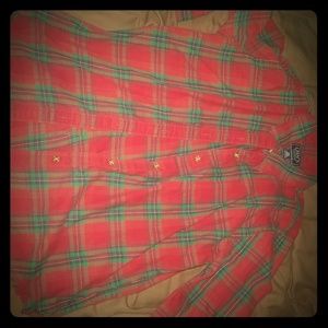 Red plaid shirt